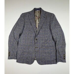 Atelier Munro Loro Piana Summertime EU52 US42 Blazer Plaid Whisky Lining Jacket